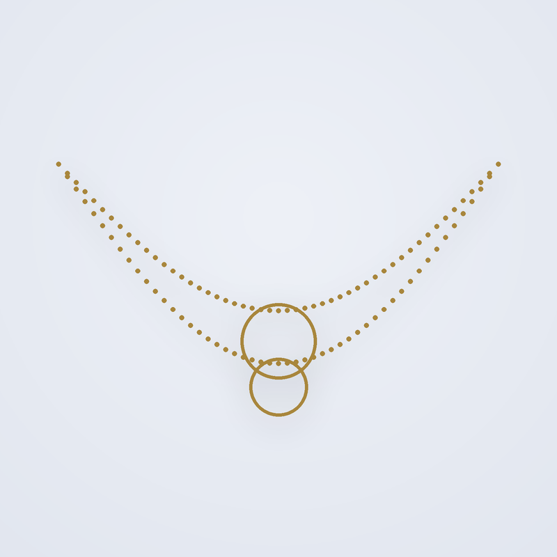 Poc Layered Coin Necklace